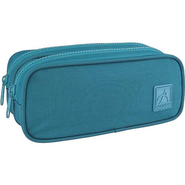 Estojo Duplo G Academie Turquesa - Tilibra