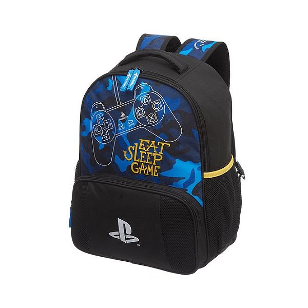Mochila Costas G Playstation New Age Azul- Pacific