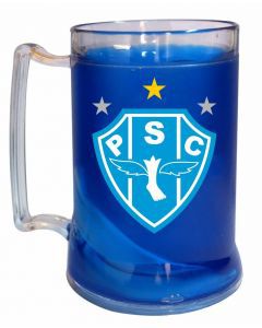 Caneca Com Gel Paysandu Azul Escudo - Cebola