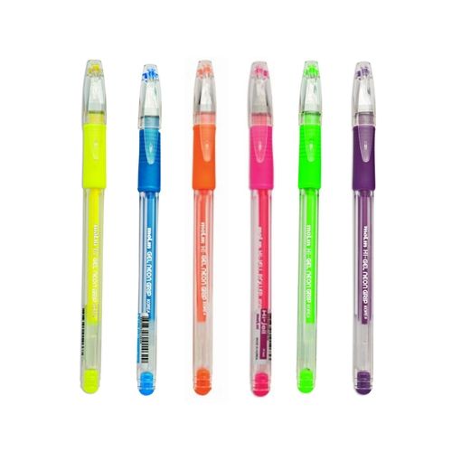 Caneta Gel Blister C/5 Neon Sortido - Molin