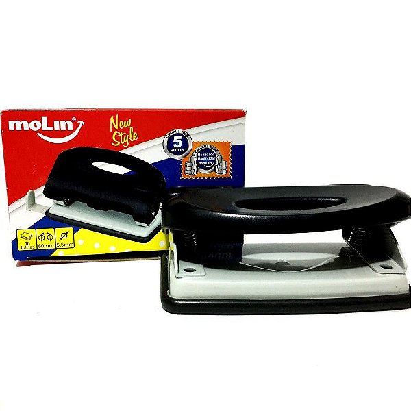Perfurador 15f New Style Preto - Molin