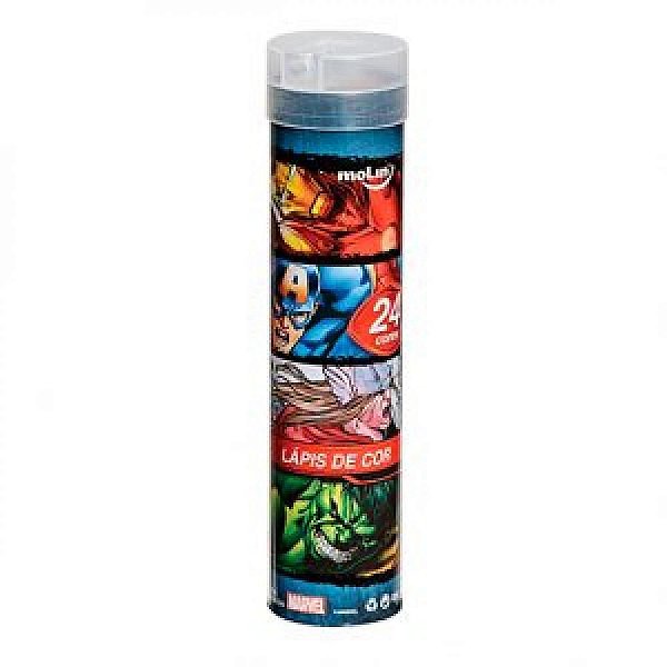 Lapis De Cor Tubo C/24 Avengers - Molin