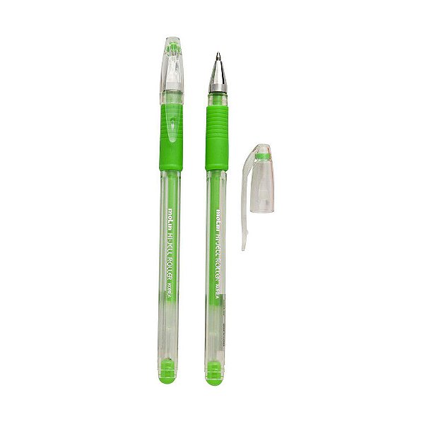 Caneta Gel 0,7mm Grip Neon Verde Oliva - Molin