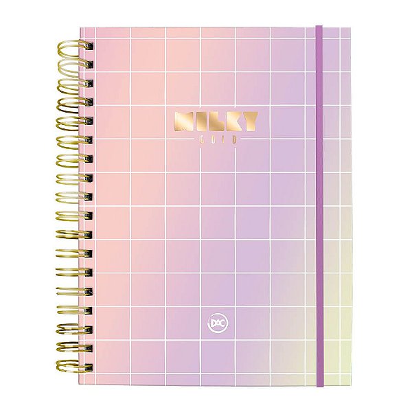 Caderno Esp Univ 10m 80f Smart Milky Gold - Dac