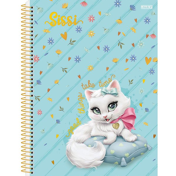Caderno Esp Univ Cd 10m 160f Sissi - Sd