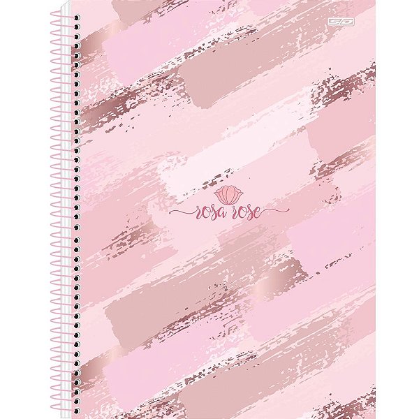Caderno Esp Univ Cd 15m 240f Rosa Rose - Sd