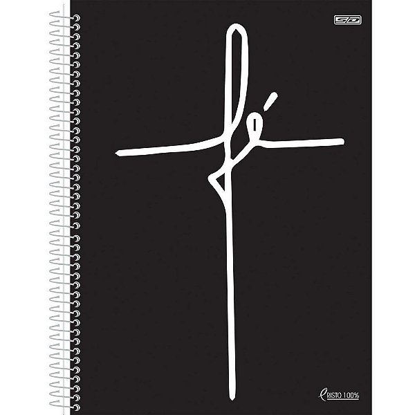 Caderno Broc Cd 1/4 80f Cristo 100 - Sd