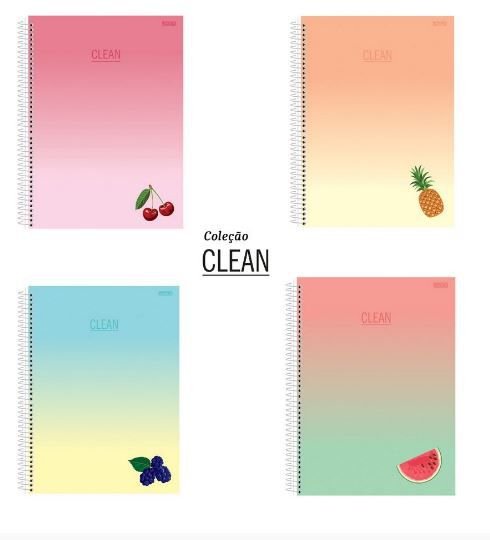 Caderno Esp Coleg Cd 10m 160f Clean - Sd