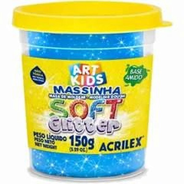 Massa De Modelar 150g N/204 Soft Glitter - Acrilex