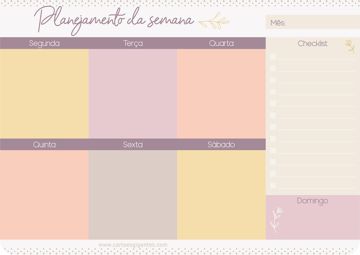 Bloco Week Flor - Cartoes Gigantes