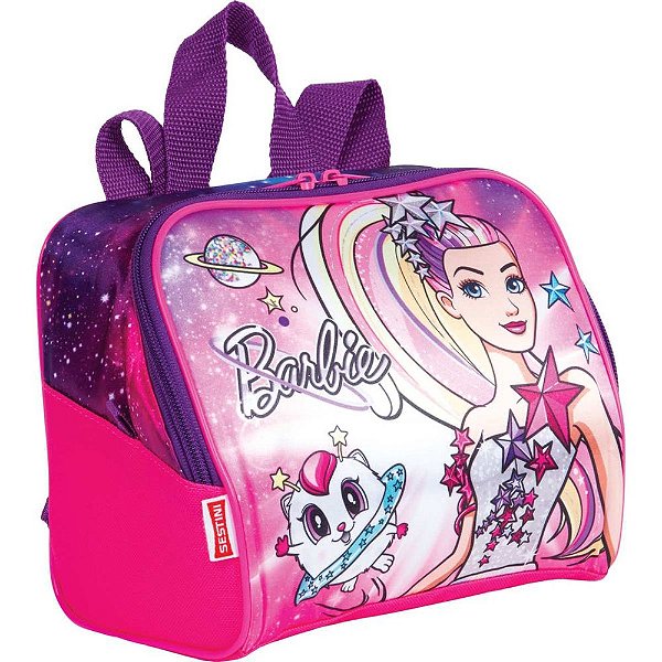 Lancheira G Barbie Avent. Estrelas Rosa - Sestini
