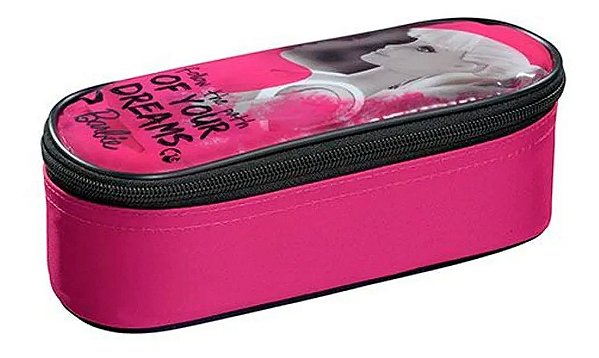 Estojo Simples Barbie Rosa - Foroni