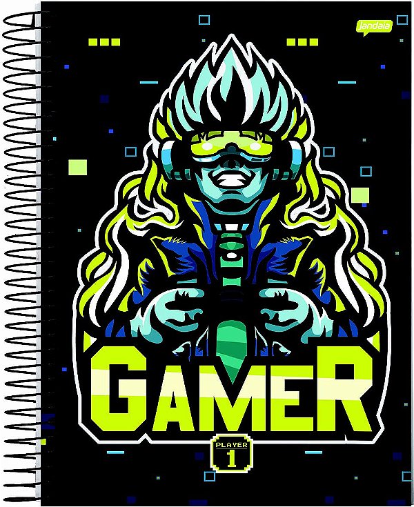 Caderno Esp Univ Cd 01m 80f Player 1 - Jandaia