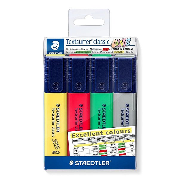 Marcador C/4 Textsurfer Classic Excel - Staedtler