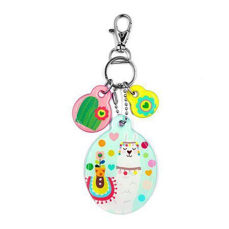 Chaveiro Resinado Oval Lhama - Me Encanta