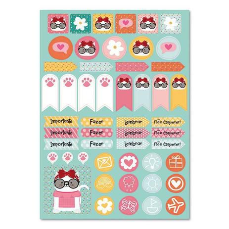 Adesivo Papel 2f Happy Gato - Me Encanta