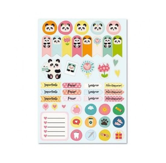 Adesivo Papel 2f Panda - Me Encanta