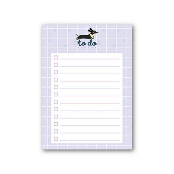 Bloco To Do 90g 60f 13x18cm Hola Dog - Me Encanta