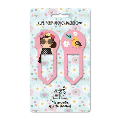 Clip Magnetico C/2 Happy Hey - Me Encanta