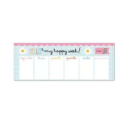 Bloco Planner Teclado Happy Buque - Me Encanta