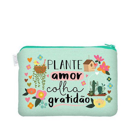 Necessaire Flat M Jardim - Me Encanta