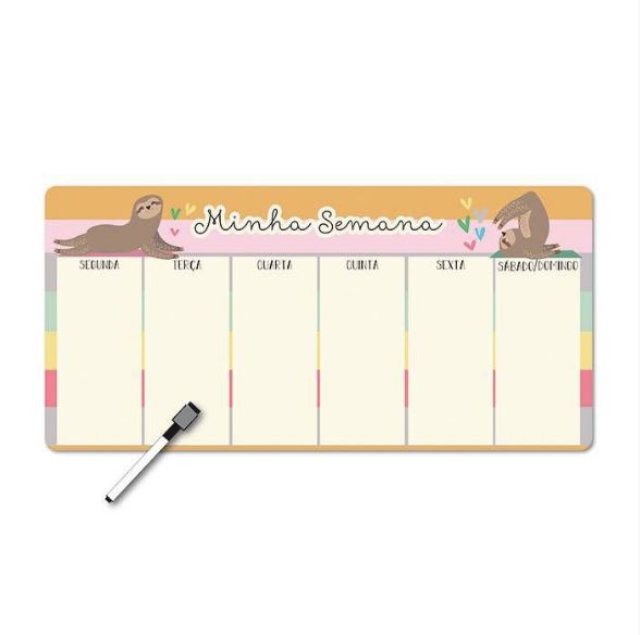 Memo Board Magnetico Horiz Preguica - Me Encanta