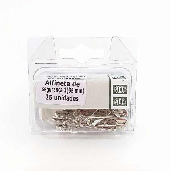 Alfinete Seg N/1 35mm A�o Niquelado C/25 - Acc