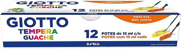 Tempera Guache 15ml C/12 Giotto - Canson