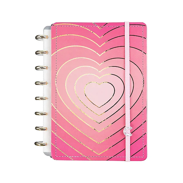 Caderno A5 Golden Love - Caderno Inteligente