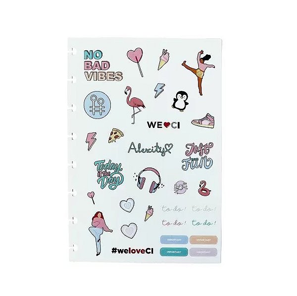 Folha Adesivo A5 Felicity - Caderno Inteligente