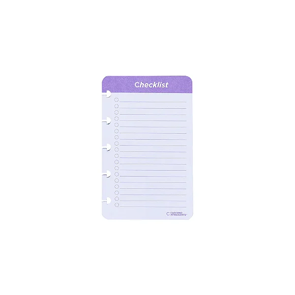 Refil Unico Checklist - Caderno Inteligente