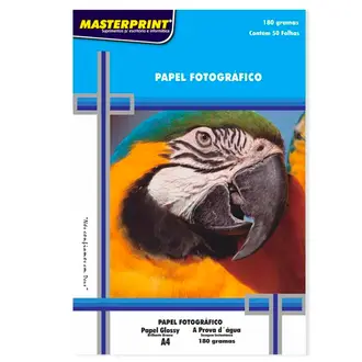 Papel Fotografico A4 180g 50f Imper - Masterprint