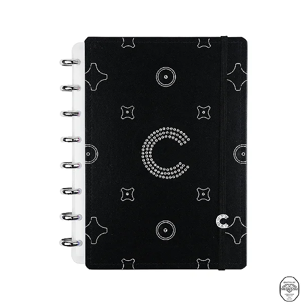 Caderno A5 Blk Swarovski - Caderno Inteligente
