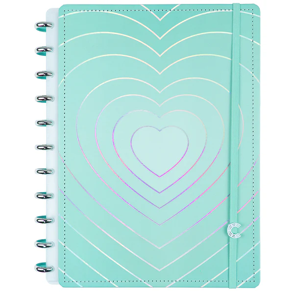 Caderno Grande Turquoise Love -caderno Inteligente
