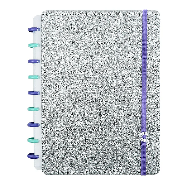 Caderno Medio Lets Glitter - Caderno Inteligente