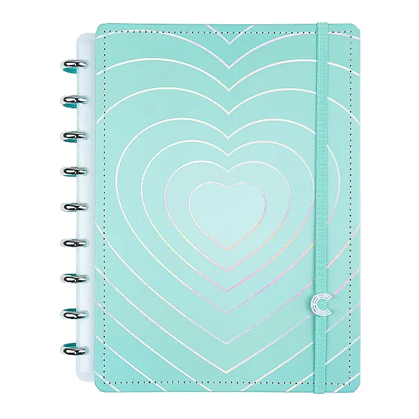 Caderno Medio Turquoise Love - Caderno Inteligente