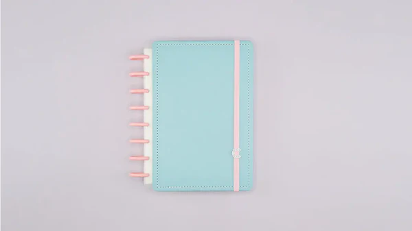 Agenda A5 Azul Pastel - Caderno Inteligente