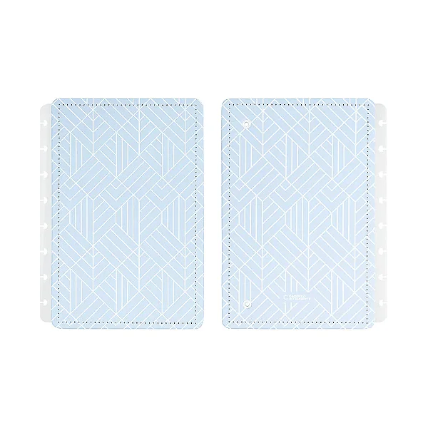 Capa E Contra A5 Ice Blue - Caderno Inteligente