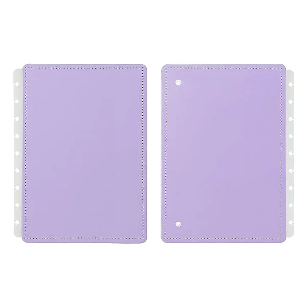 Capa E Contra M Lilas Pastel - Caderno Inteligente