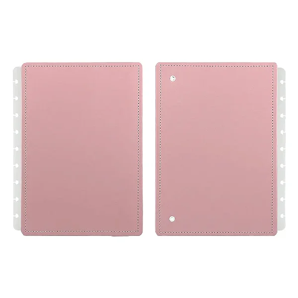 Capa E Contra M Rose Pastel - Caderno Inteligente