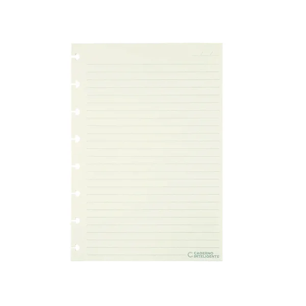 Refil A5 Pautado 90g Off White-caderno Inteligente