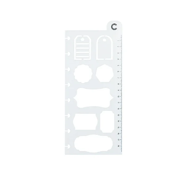 Regua Stencil Criativa - Caderno Inteligente