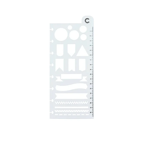 Regua Stencil Inspiradora - Caderno Inteligente