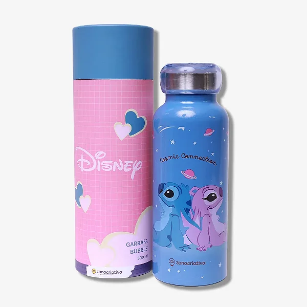 Garrafa 500ml Bubble Stitch E Angel Namorados-zona