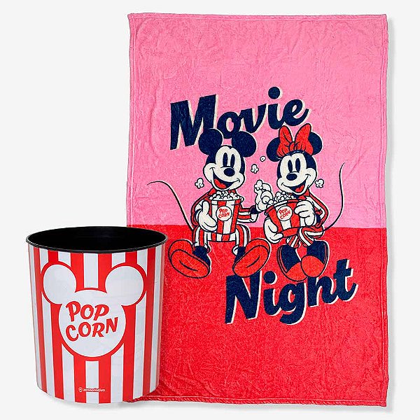 Kit Balde + Manta Mickey E Minnie Namorados - Zona