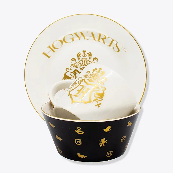 Kit Cafe Da Manha Harry Potter 3 Pcs - Zona