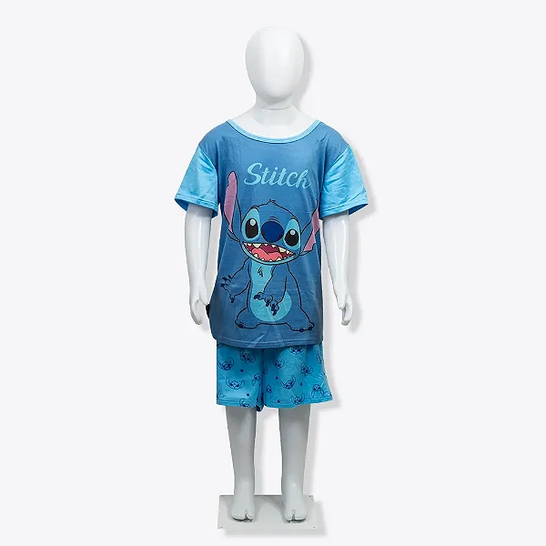 Pijama Verao Infantil Stitch - Zona