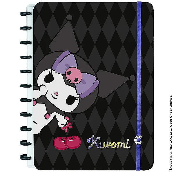 Caderno Medio Kuromi - Caderno Inteligente