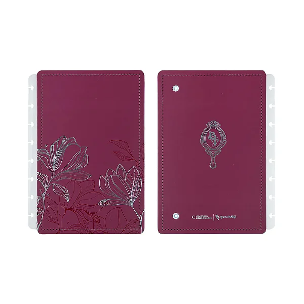 Capa E Contra Medio Bt Cherry -caderno Inteligente