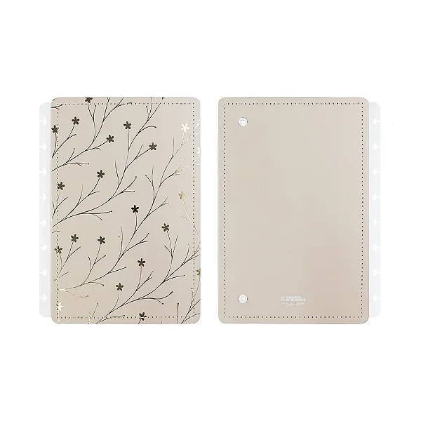 Capa E Contra A5 Floral Giulia-caderno Inteligente